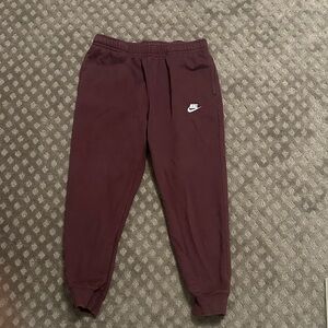 Nike Kids Burgundy Joggers